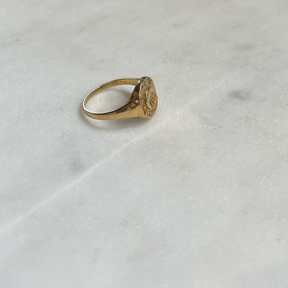 Spell | Gold Sagittarius Stargazer Zodiac Ring | 8 - Picture 5 of 13